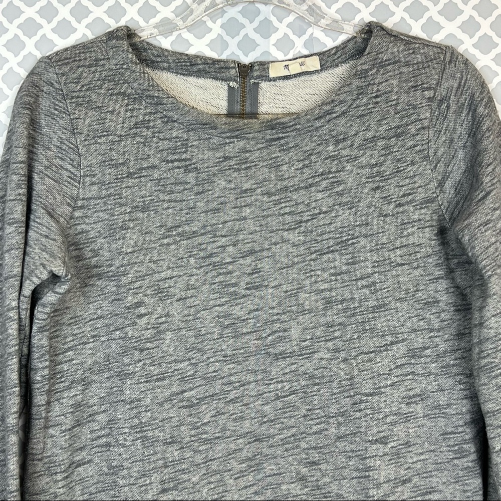 GUC Madewell Heather Grey Back Zip Sweatshirt - Picture 5 of 11